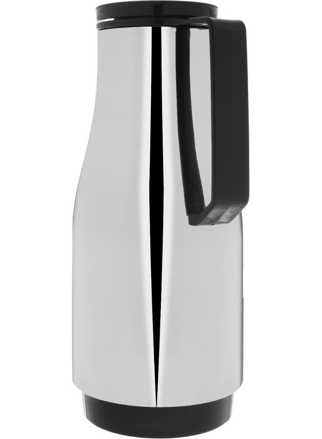 هيليوس ترمس حراري زجاجي سعة 1.5 لتر، فضي بني - Image 3