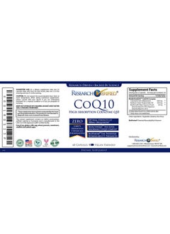 research verified Research Verified CoQ10-100% Pure Extra Strength 300mg CoQ10 - Improved Absorption and Bioavailability with Bioperine - Boost Antioxidant Levels, Improve Cardiovascular Health, 180 Vegan Capsules  - Image 3