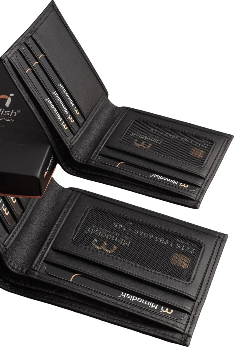 Mimodish Personalized Gift Luxury Leather Men's Wallet