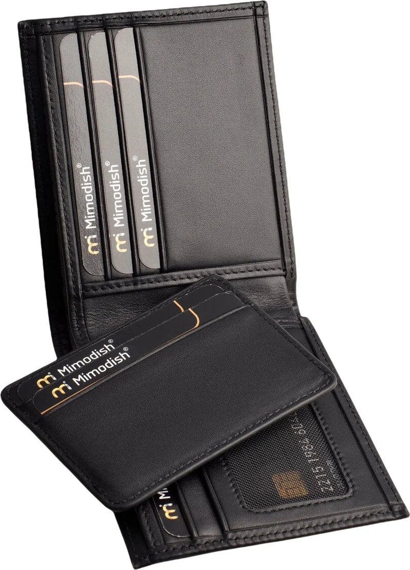 Mimodish Personalized Gift Luxury Leather Men's Wallet