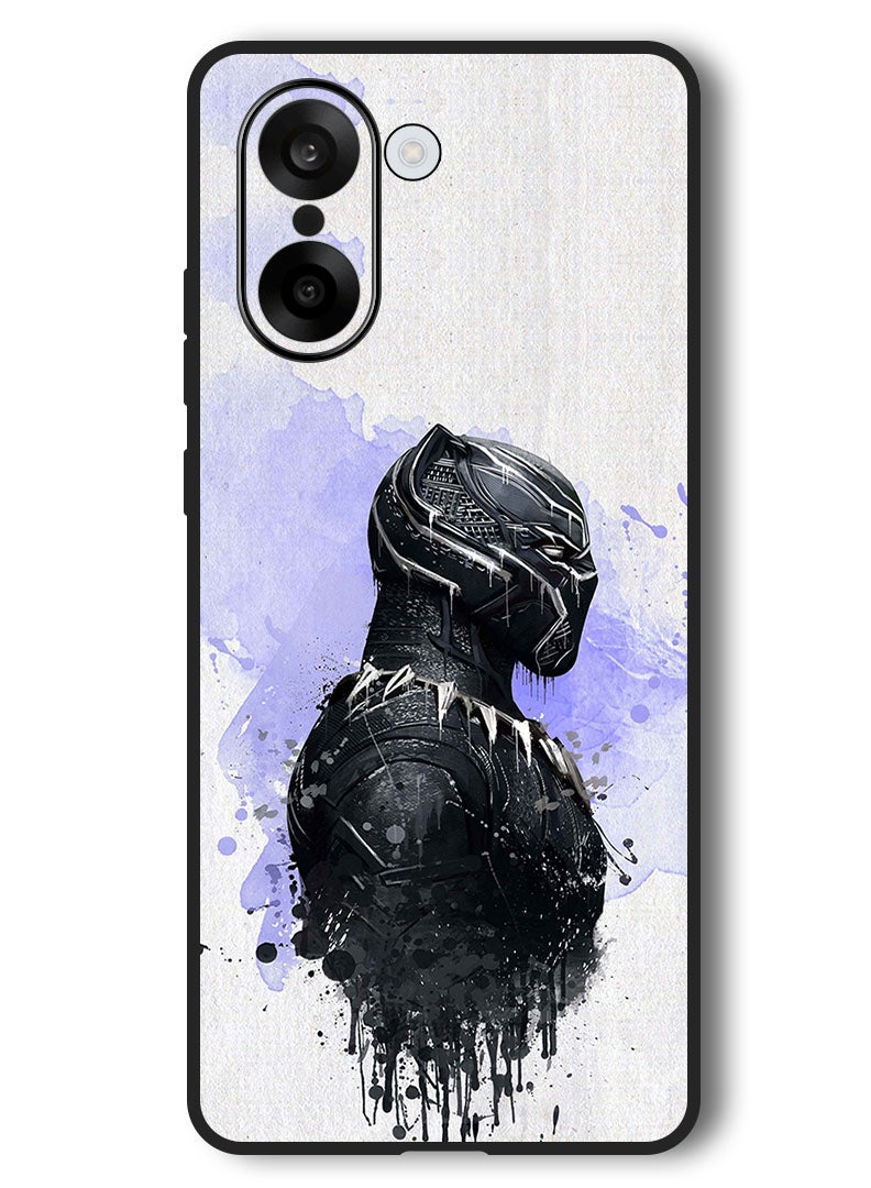 Theodor Case Compatible with OnePlus Nord CE 5 6.77 Inch Protection Shockproof Bumper Cover Black Panther - Image 1