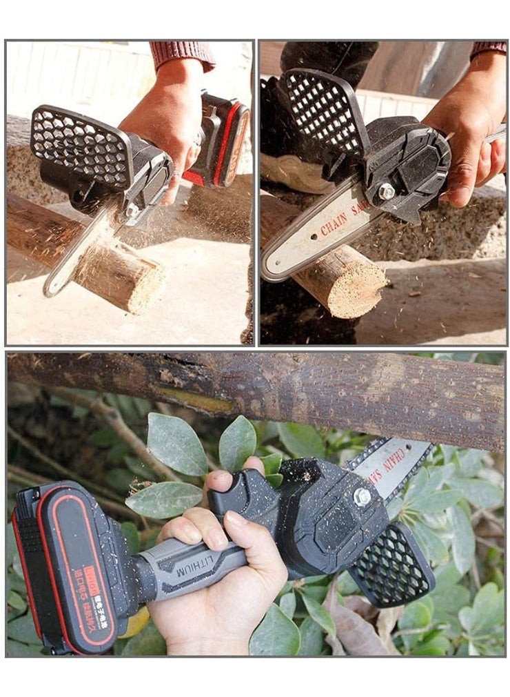 This portable chainsaw is a cordless saw designed to give you the best performance in cutting wood and pruning trees with ease and safety. - Image 3