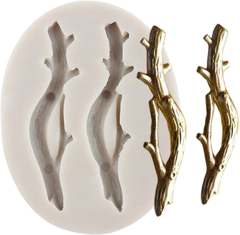 MINFEIDMS Tree Branch Silicone Fondant Molds For Cake Decorating Cupcake Topper Candy Chocolate Gum Paste Polymer Clay - Image 1