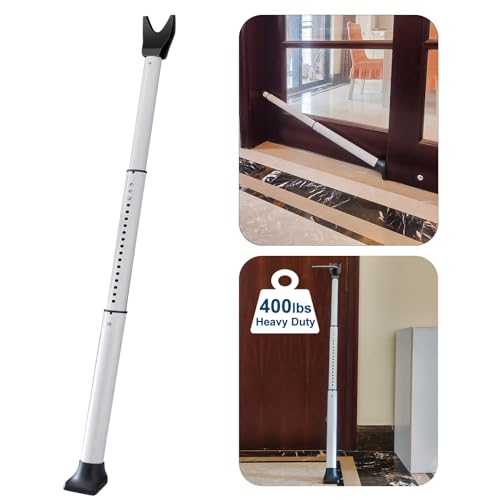 Rerishom Door Security Bar, Door Stoppers Security bar,Heavy Duty Door Lock Security Door Jammer Door Stopper for Apartment, Hotel Room,Screen Door Hardware, 1 Pack - Image 1