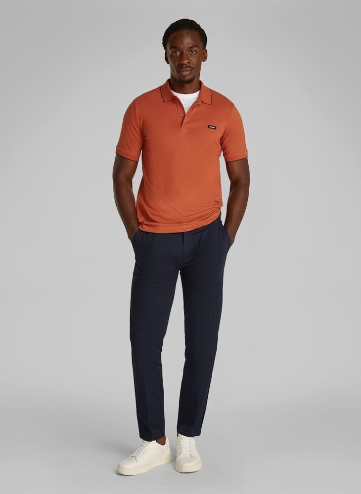 CALVIN KLEIN Stretch Pique Tipping Polo  - Image 4