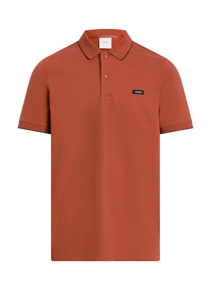 CALVIN KLEIN Stretch Pique Tipping Polo  - Image 5