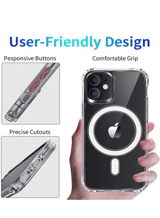 PROVENGE حافظة Provenge Megnatic MagSafe لهاتف iPhone 15 متوافقة مع الشحن اللاسلكي وغطاء هاتف مضاد للصدمات ومضاد للاصفرار وظهر شفاف وسهل التركيب لهاتف iPhone 15 - Image 3
