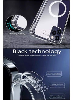 PROVENGE Provenge Megnatic MagSafe Case for iPhone 15 Compatible with Wireless Charging Shockproof Anti Yellowing Phone Cover Clear Back Easy Installation For iPhone 15  - Image 5