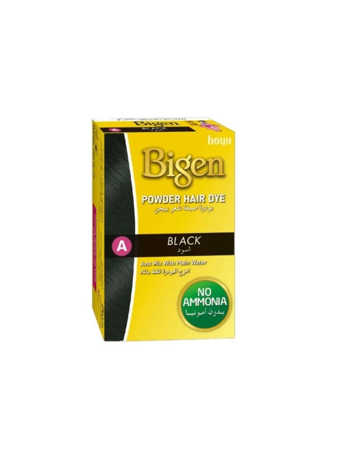 Bigen Powder Hair Dye Black - 6 gm