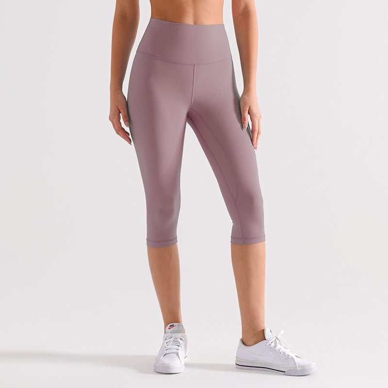 LuLulemon 7-Point Yoga Pants for Women - Summer Tight-Fitting High-Waisted Fitness Shorts - Image 5