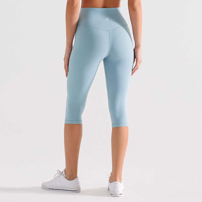 LuLulemon 7-Point Yoga Pants for Women - Summer Tight-Fitting High-Waisted Fitness Shorts - Image 4