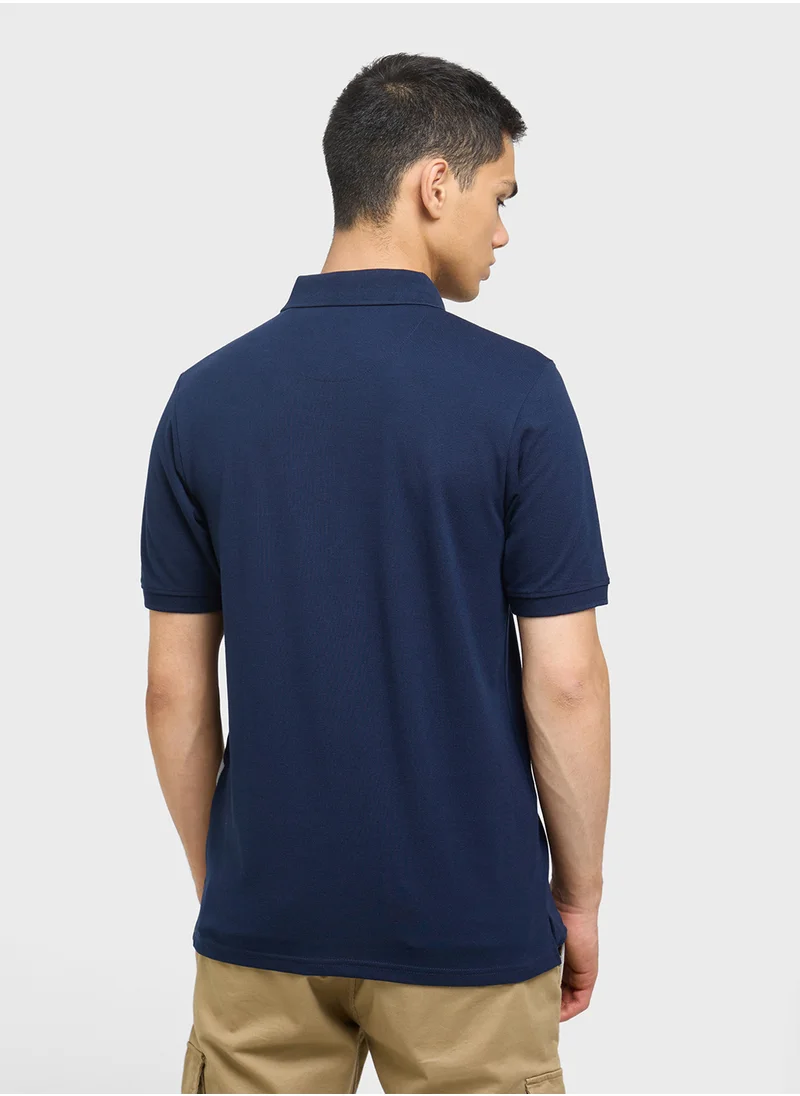 Seventy Five Cut and Sew Polo Shirt