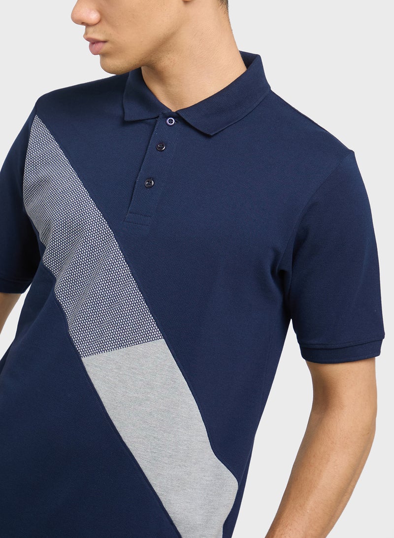 Seventy Five Cut and Sew Polo Shirt  - Image 3