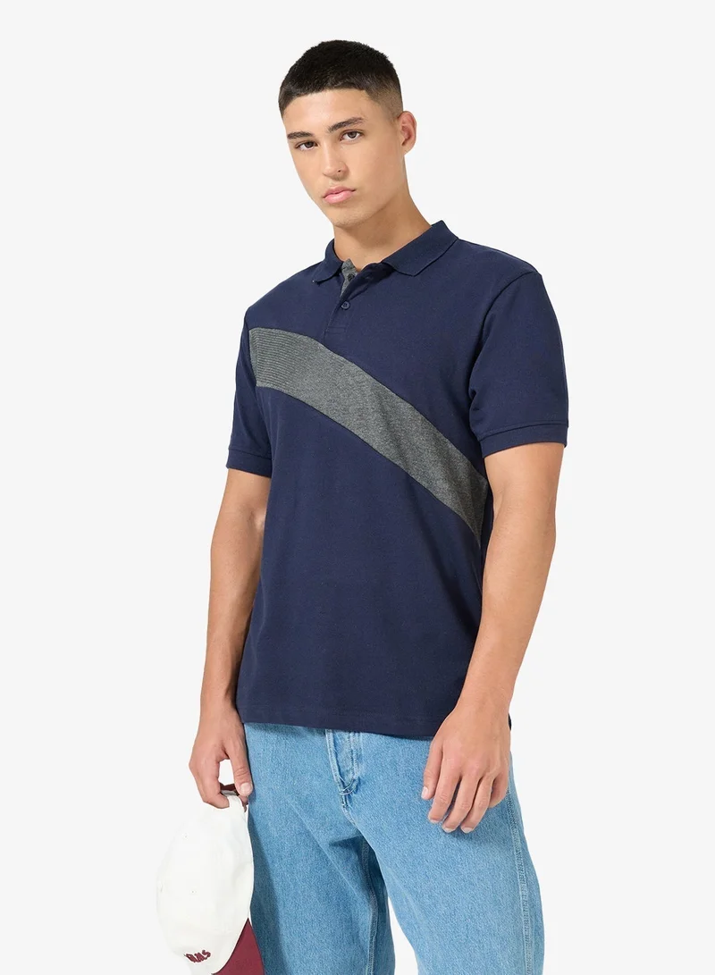 Seventy Five Cut and Sew Polo Shirt