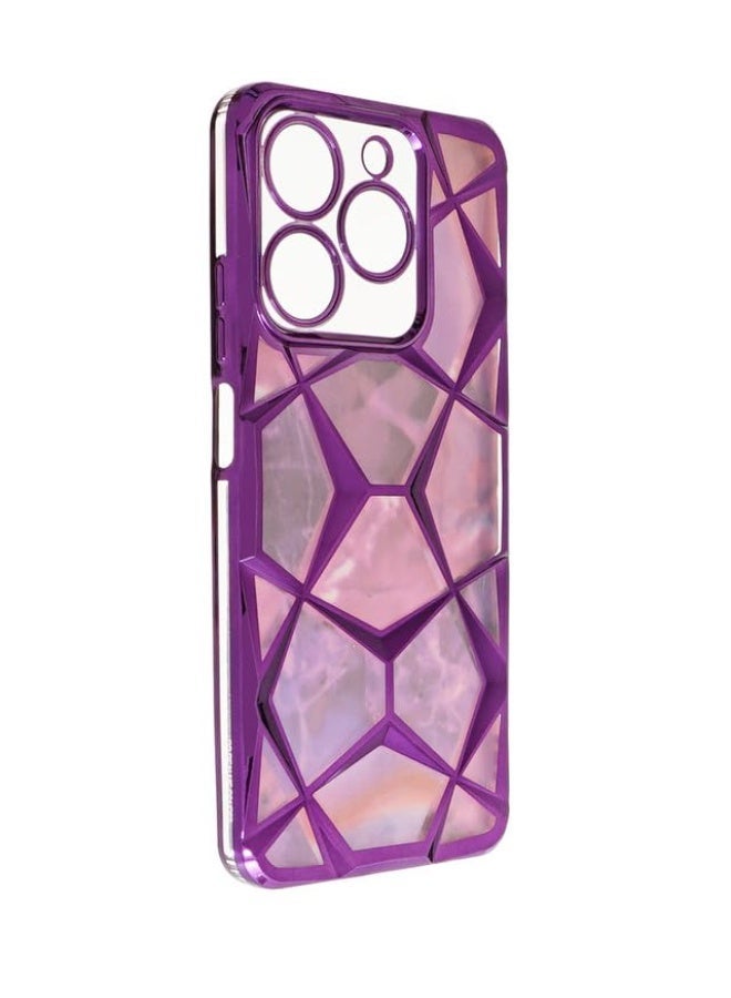 Plastic Back Cover For Realme C63, Multi Color - Image 2