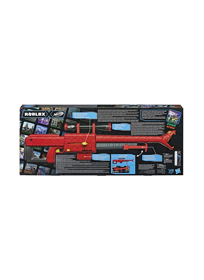نيرف Roblox Zombie Attack: Viper Strike Dart Blaster, Includes Code to Redeem Exclusive Virtual Item, 6-Dart Clip, 6 Elite Darts, Bipod