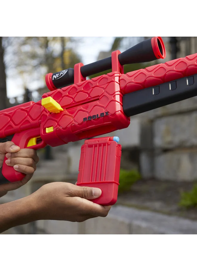 نيرف Roblox Zombie Attack: Viper Strike Dart Blaster, Includes Code to Redeem Exclusive Virtual Item, 6-Dart Clip, 6 Elite Darts, Bipod