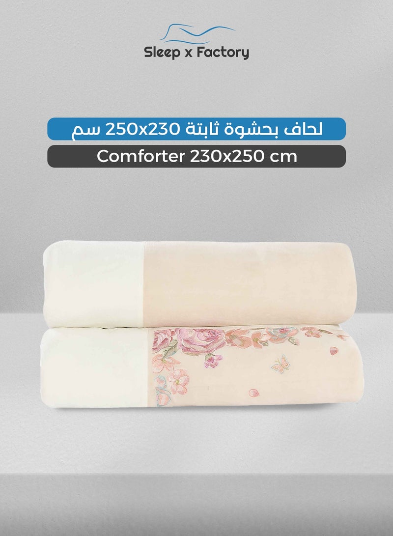 سليب × فاكتوري طقم مفرش شتوي مخمل مزخرف 6 قطع – مقاس كينج - Image 5