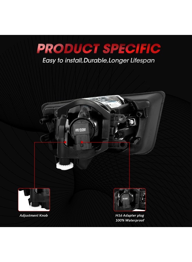 طقم مصابيح ضباب من كاشافي لسيارة تويوتا هايلوكس 2016، طقم مصابيح ضباب أمامية HX2016TY مع ضفيرة أسلاك ومرحل ومفتاح تشغيل، مصابيح هالوجين H16 بقدرة 12 فولت و28 واط، تصميم مطابق للمواصفات الأصلية، مقاومة للماء بمعيار IP67، عدسات شفافة. - Image 4