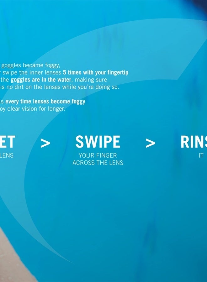 arena Unisex Cobra Ultra Swipe Racing Swim Goggles For Men And Women Swipe Anti-Fog Technology Polycarbonate Mirror Lens, Yellow Copper/Blue - Image 5