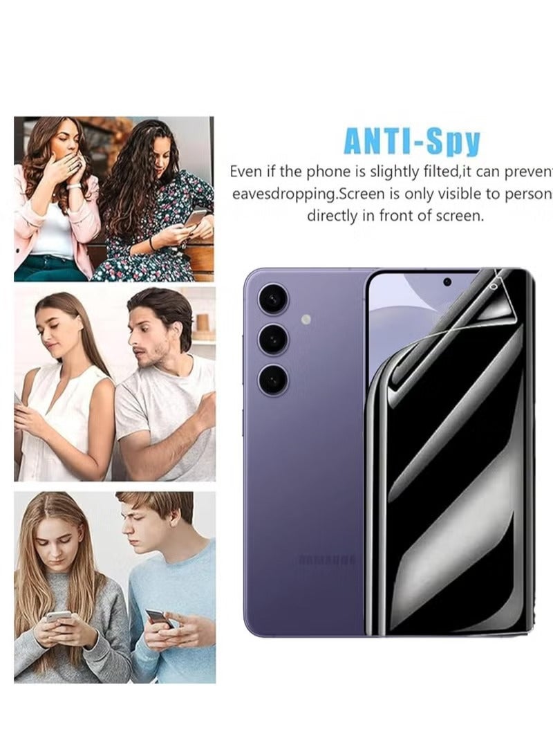 UMIXPRO MATTE Privacy Screen Protector for Samsung Galaxy S25 Plus 5G 2024 Anti Spy Anti Scratch Full Coverage TPU Soft Film Ceramic Flexible Matte Finish - Image 2