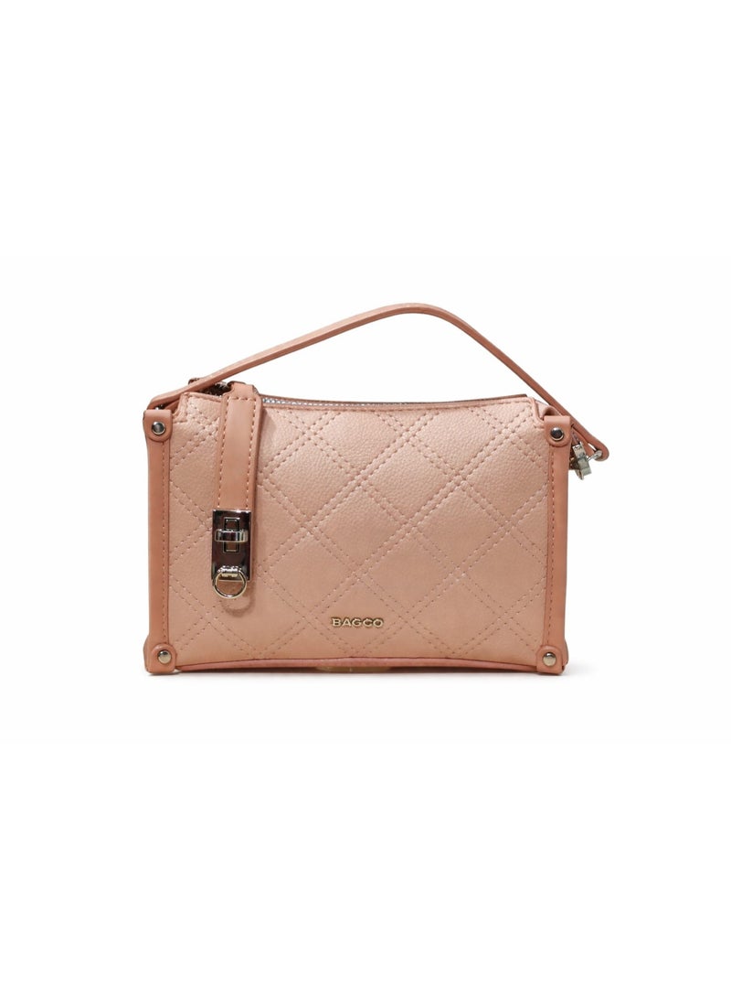 BAGCO Mini Quilted Shoulder Bag with Strap for Women - Image 1