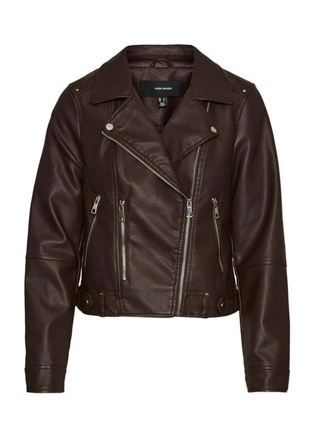VERO MODA PU Leather Biker Jacket