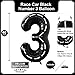 Lovoir 40 Inch Race Car Black Number 3 Balloon Large Size Jumbo Digit Foil Mylar Racetrack Helium Balloons for Boys 3th Racing Car Monster Truck Theme Birthday Party Anniversary Celebration Decoration - Image 4