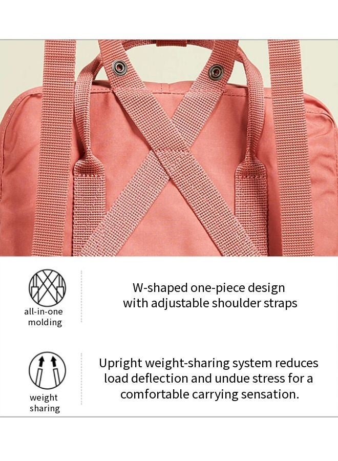 فجالرافن حقيبة ظهر كلاسيكية غير رسمية، حقيبة مدرسية وردية سعة 20 لتر - Image 4