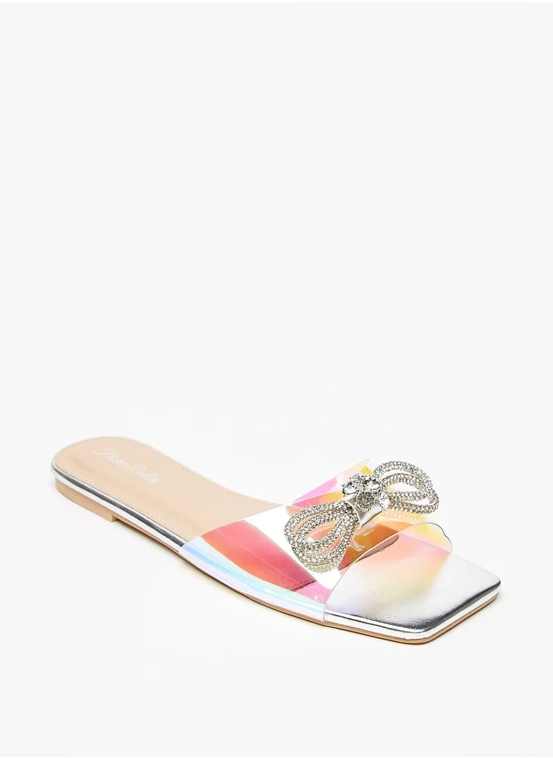 فلورا بيلا Embellished Slip On Sandals