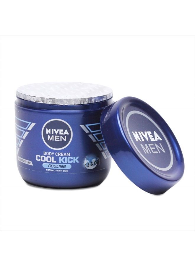 Nivea Nivea Men Cool Kick Body Cream - 13.5 Fl Oz / 400 mL x 3 Pack - Image 3