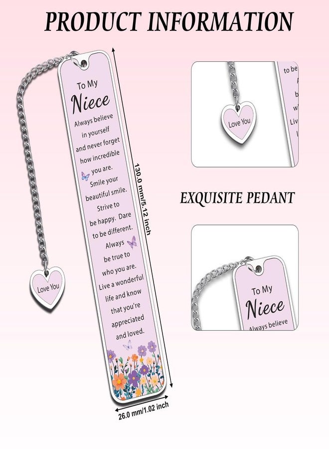 Aeonovs Girls Easter Basket Stuffers Age 8, Easter Gifts for Niece, Niece Gifts from Auntie Uncle, Purple Bookmarks for Kids, Birthday Graduation for Nieces Girls, Aunt and Nieces Gift - Image 3