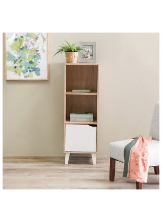 Kalum Bookcase 3 Layer Modular Book Shelf Cabinet Modern Design Wooden Organizer Cupboard Multifunctional Display Rack For Home Office L 39 x W 40 x H 116 cm Sonoma Oak/White - pzsku/ZD85FD8D5A9E59DC09830Z/45/_/1689061098/3769b001-304e-44bc-9b81-30faeb20a91a