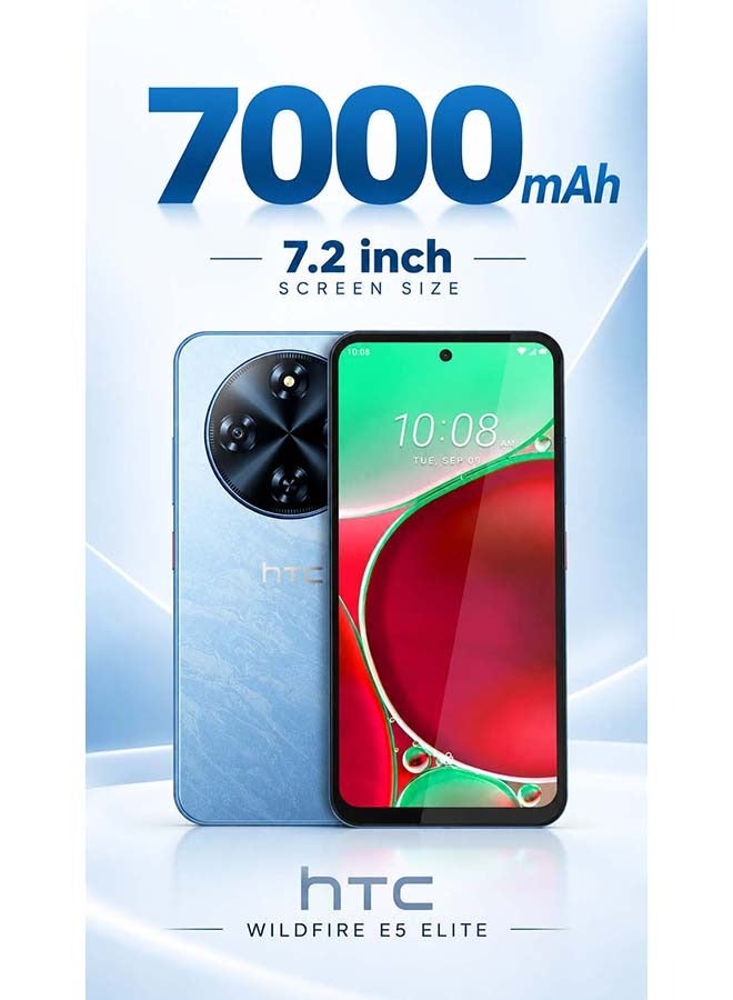 إتش تي سي وايلد فاير E5 إلت 4G ثنائي الشريحة أزرق فاتح 6+12GB RAM 256GB – نسخة الشرق الأوسط - Image 1