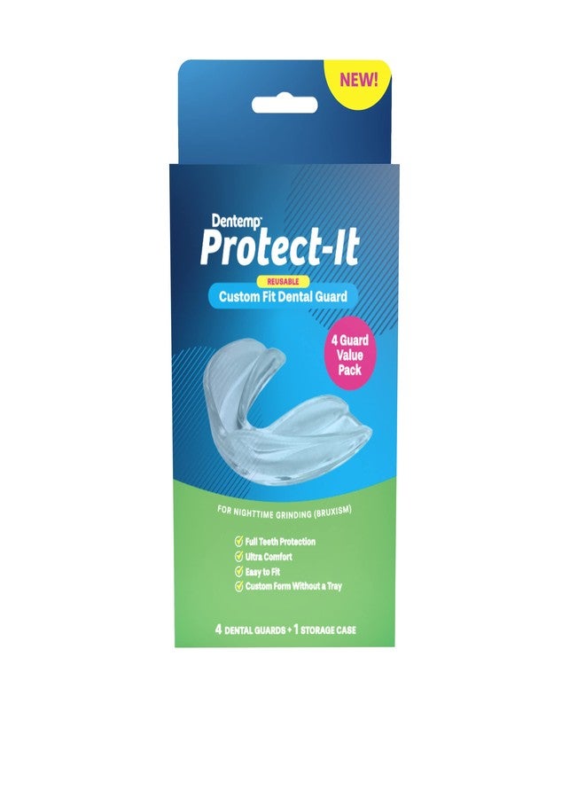 Dentemp Protect-It Custom Fit Mouth Guard 4 Pack for Teeth Grinding at Night - Night Guards for Sleep - Image 5