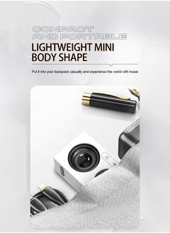 Generic Portable Bluetooth Speaker, Bluetooth 5.3, Full Metal Case, Full Range Speaker, High Capacity and Long Life, 6 Hours Playing Time, Wireless Stereo Pairing, Speaker for Home, Outdoor, Travelling, White  - Image 5