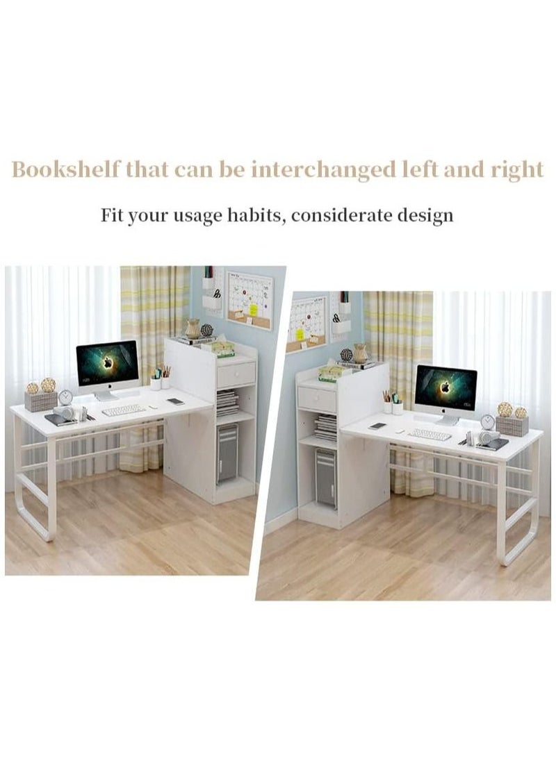Study Table Computer Desk with Bookcase 110x60x110cm