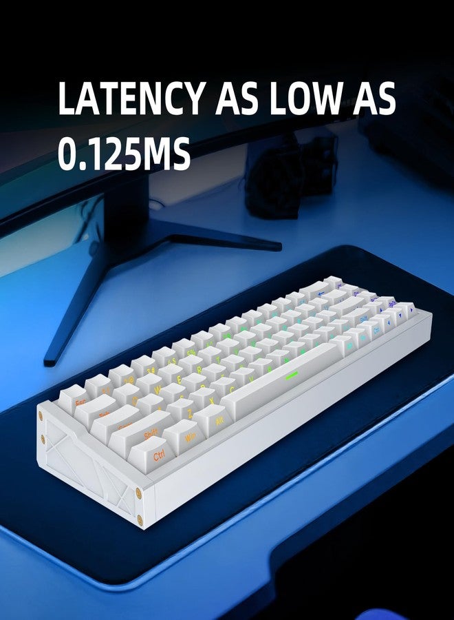 IROK MG68ACE 68 Keys Wired Magnetic Switch Keyboard, Aluminum Alloy Body, 8K Low Latency, Hot Swappable ARGB, Web Driver,Rapid Trigger Customizable Gaming Keyboard(White) - Image 5