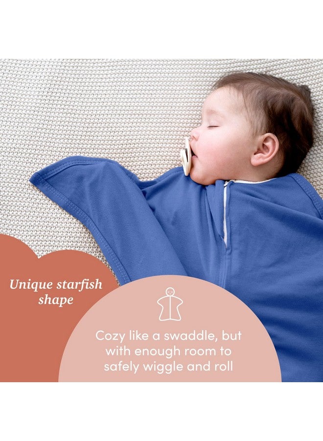 SleepingBaby Zipadeezip Transition Swaddle Baby Swaddling Blanket With Zipper Convenience Roomy Baby Wearable Blanket For Easy Diaper Changes Classicboy Medium (612 Month) 3 Pack - Image 2