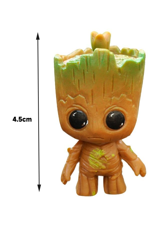 مجموعة من 4 لعبة مجسم Guardians of the Galaxy Groot، لعبة مجسم تمثال صغير، لعبة مجسم كرتوني عالية الجودة للتجميع، ديكور سطح المكتب ذو المناظر الطبيعية الصغيرة - Image 2
