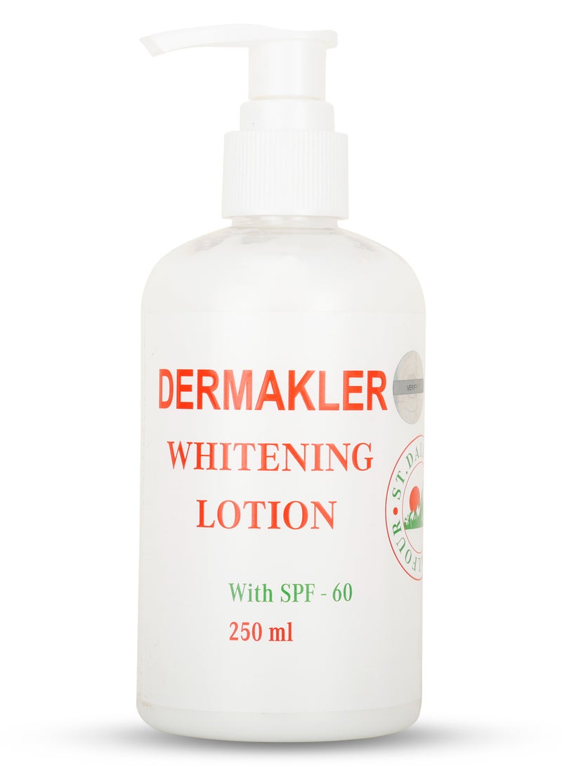 ST.DALFOUR Dermakler Whitening Lotion with SPF-60-1 x 250 ml (Black Seed Oil) - Image 1