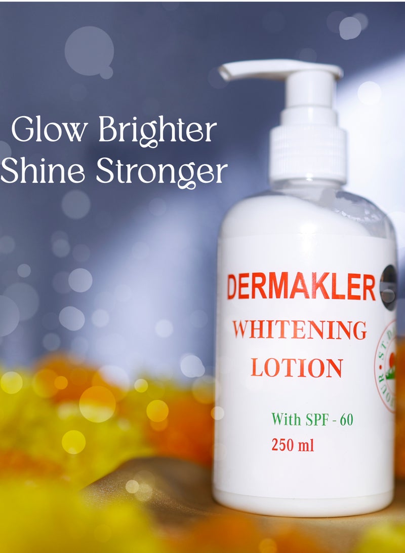 ST.DALFOUR Dermakler Whitening Lotion with SPF-60-1 x 250 ml (Black Seed Oil) - Image 5