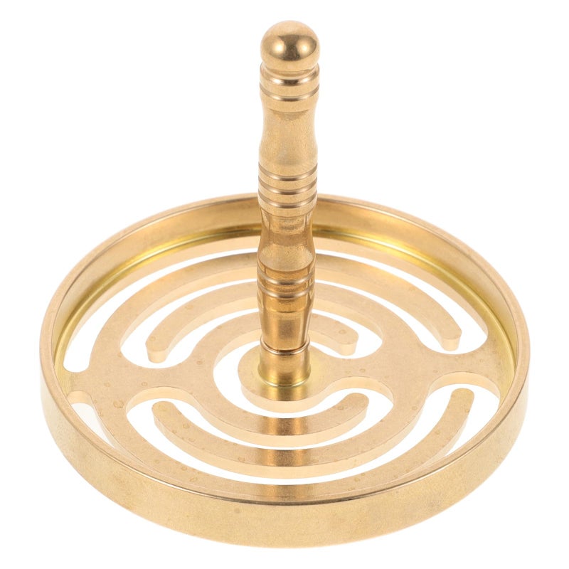 Brass Incense Mold Tool 6cm Concentric Circle DIY Pressing Seal for Home and Tea Room - Image 2