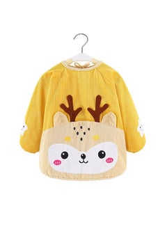 Generic Adjustable Waterproof Long Sleeves Apron Bib With Animal Pattern For Kids  - Image 1