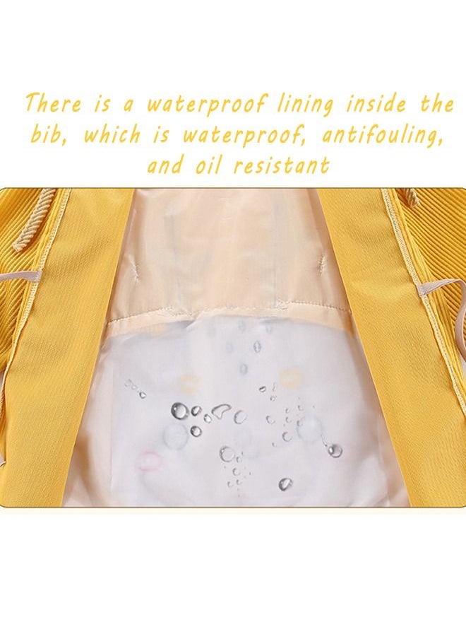 Generic - Adjustable Waterproof Long Sleeves Apron Bib With Animal Pattern For Kids - Image 1