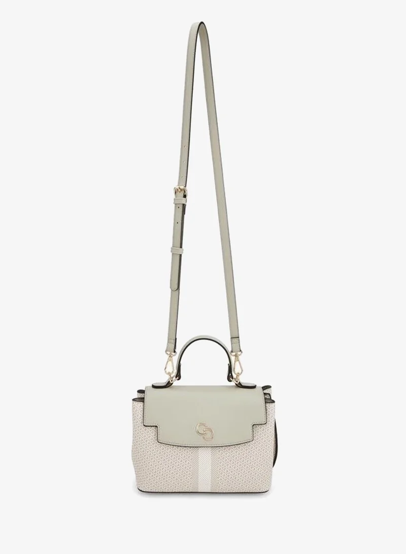Celeste Printed Satchel Bag With Grab Handle