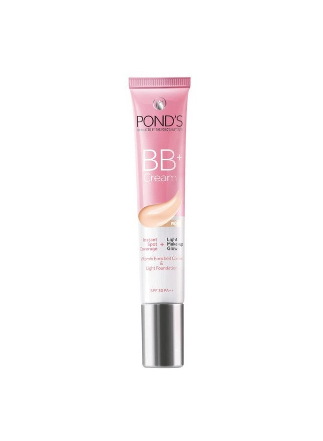 Pond's Bb+ Cream For All Skin Typesivory Lightweight Natural Foundation18Gfor Even Skin Tonewith Vitamin Enriched Cream&Light Foundationspf 30 Pa++Instant Spot Coveragepack Of 1 - Image 1