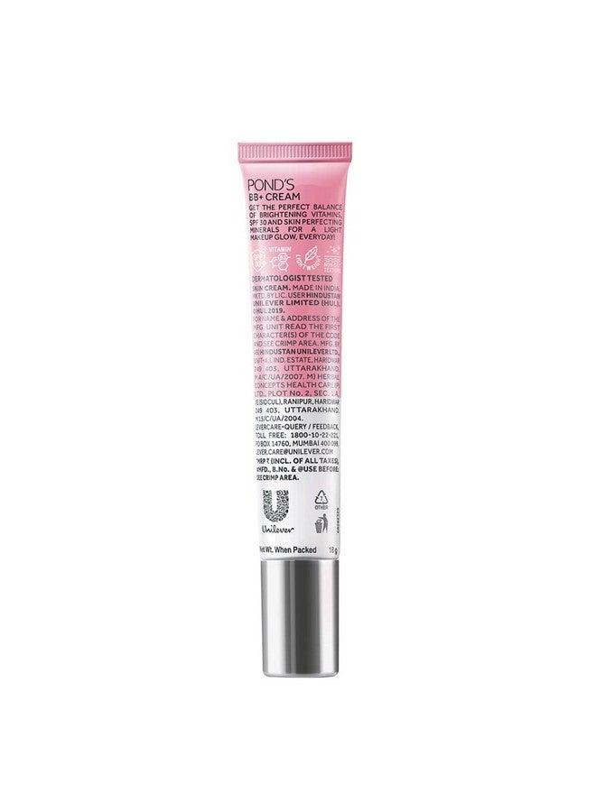 Pond's Bb+ Cream For All Skin Typesivory Lightweight Natural Foundation18Gfor Even Skin Tonewith Vitamin Enriched Cream&Light Foundationspf 30 Pa++Instant Spot Coveragepack Of 1 - Image 2
