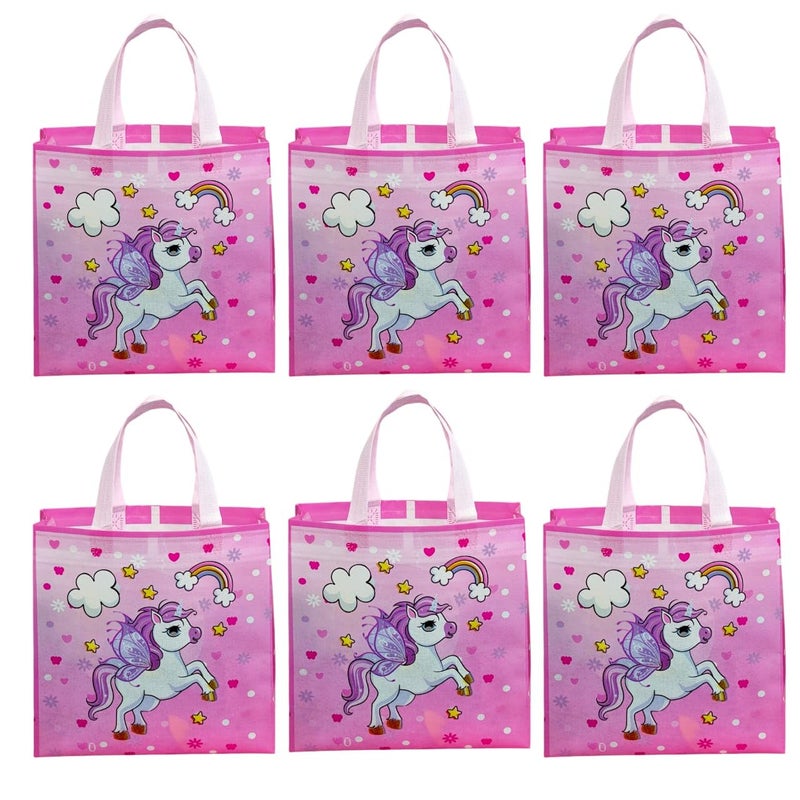 Tera13 TERA 13 Unicorn Gift Bags | Paper Bags For Return Gifts (10 pcs) Goodie Bags Paper Gift Bag | Medium Carry Bags For Gifting | Paper Bags | Medium Paper Bags | Unicorn Theme Party Favor Goodie Bag - Image 4