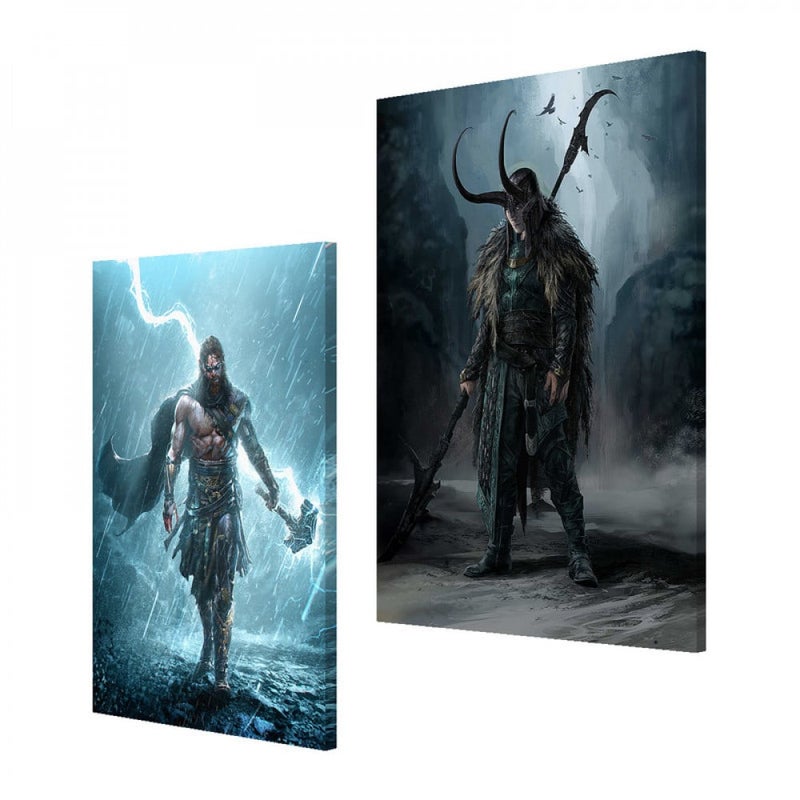 ماركتنا لوحة قماشية ثنائية بتصميم أنمي - Image 2